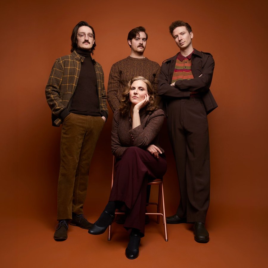 Major Love — band portrait on rust, Edmonton