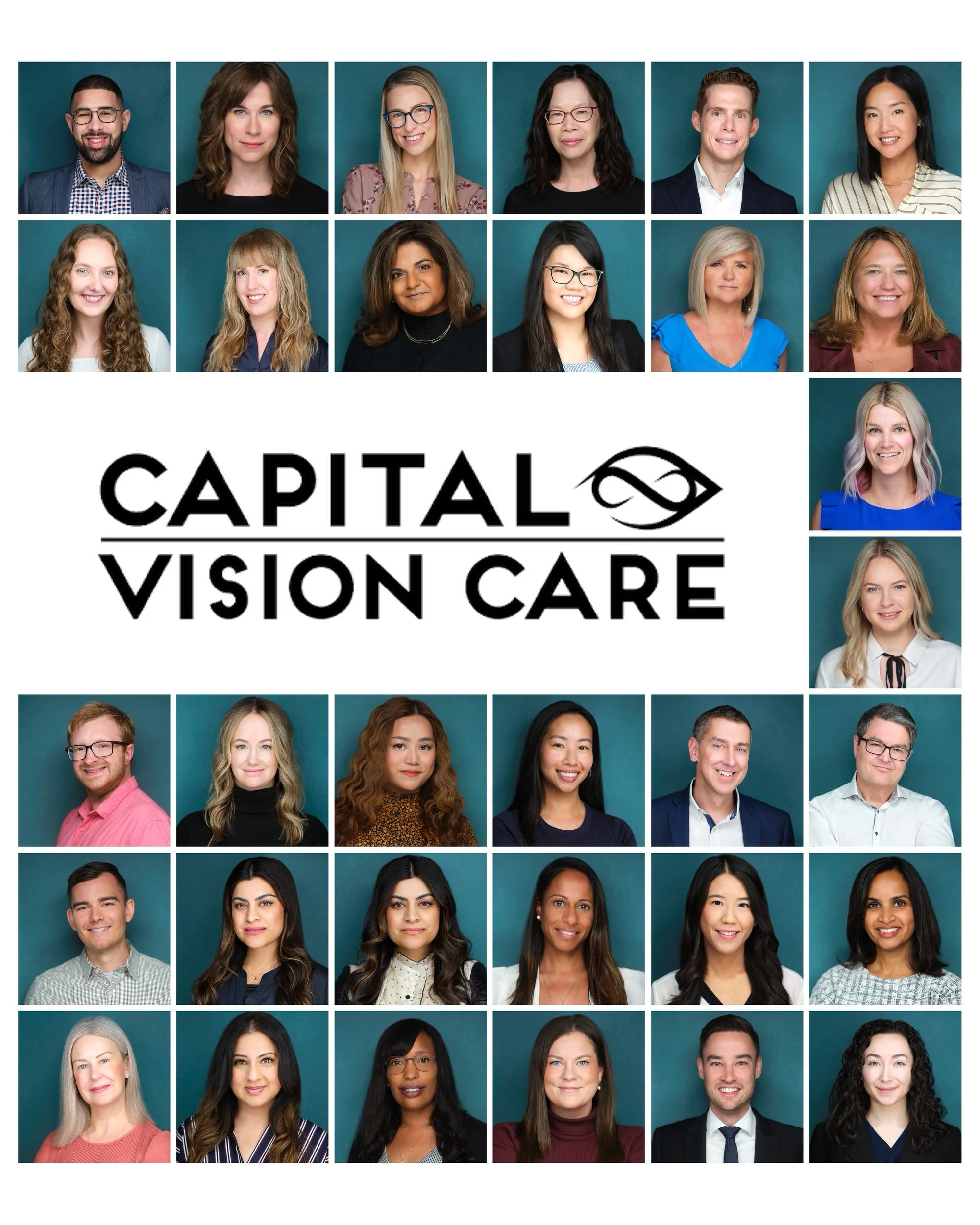 Capital Vision Care — team headshots, Edmonton