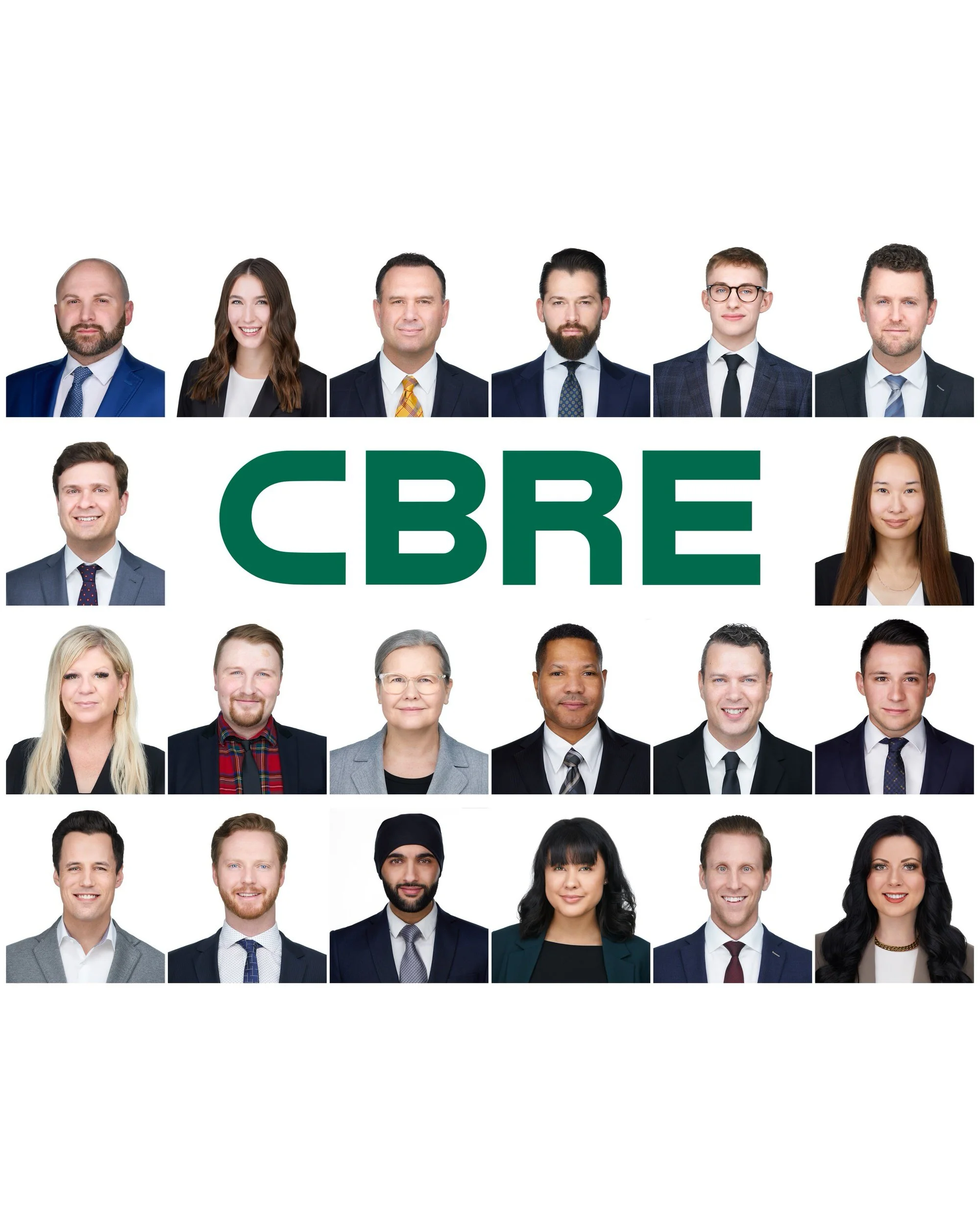 CBRE — team headshots, Edmonton