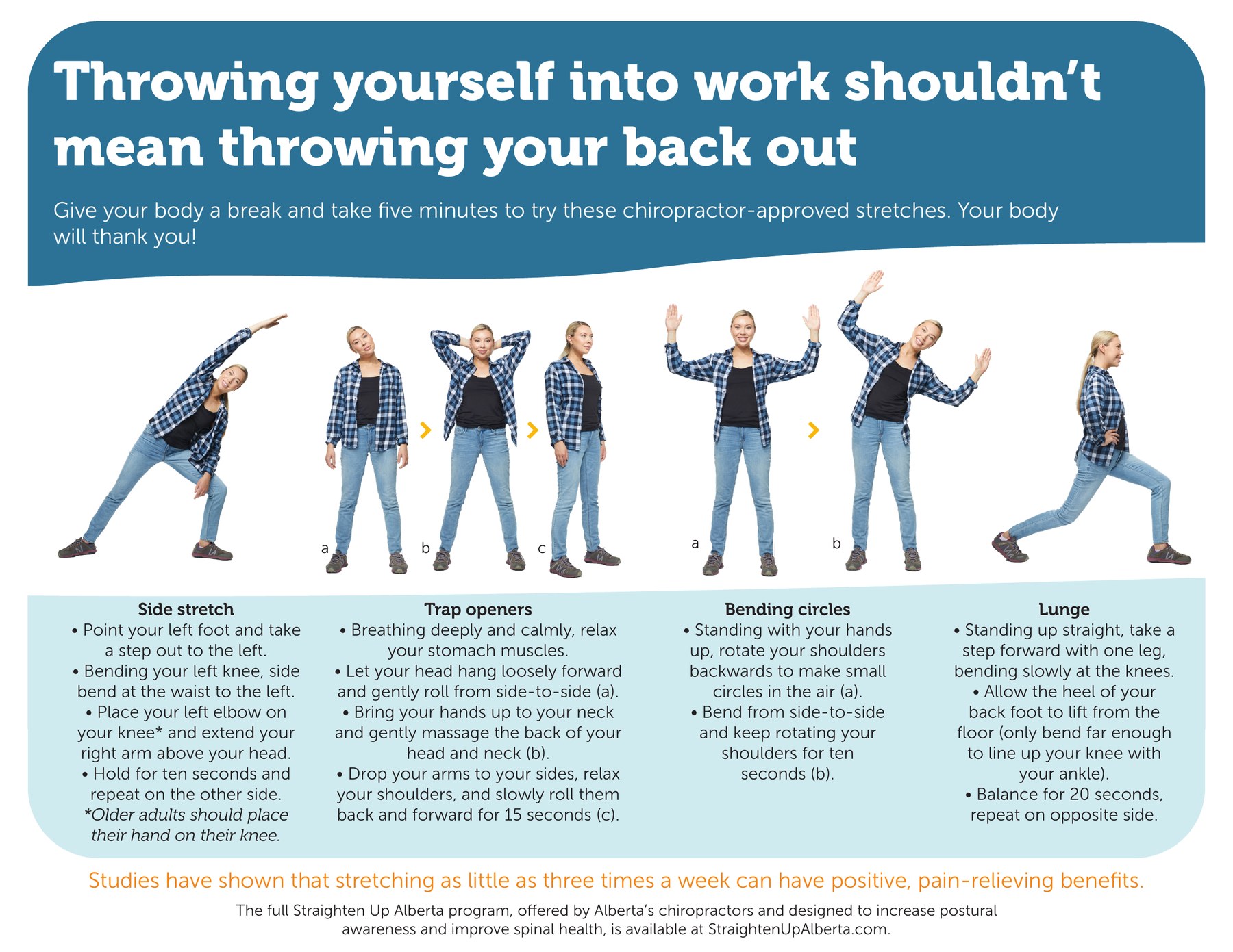 Program sheet for labourers: Throwing yourself into work shouldn’t mean throwing your back out