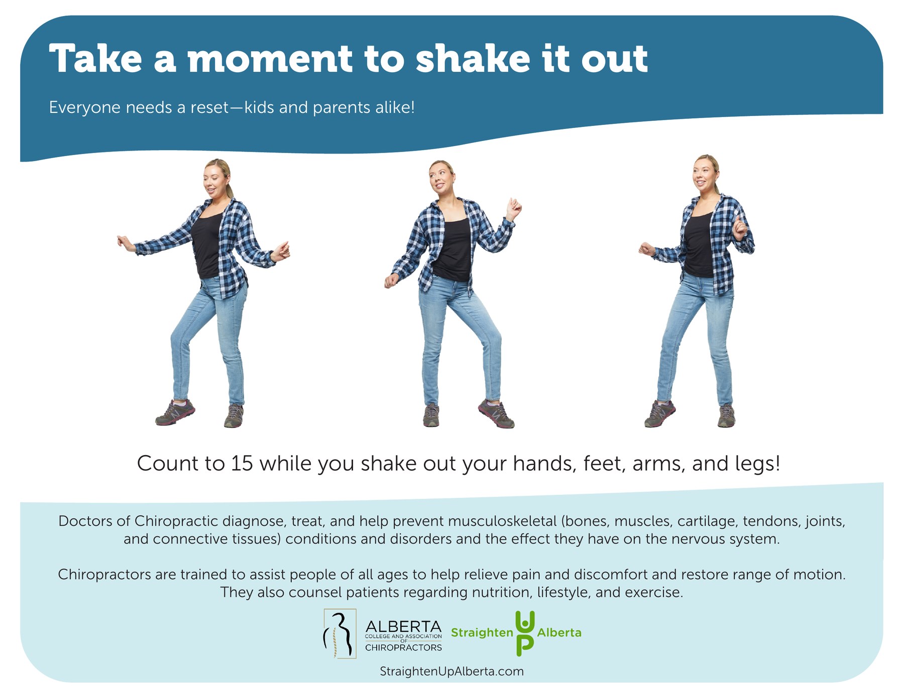 Program sheet for parents: Take a moment to shake it out