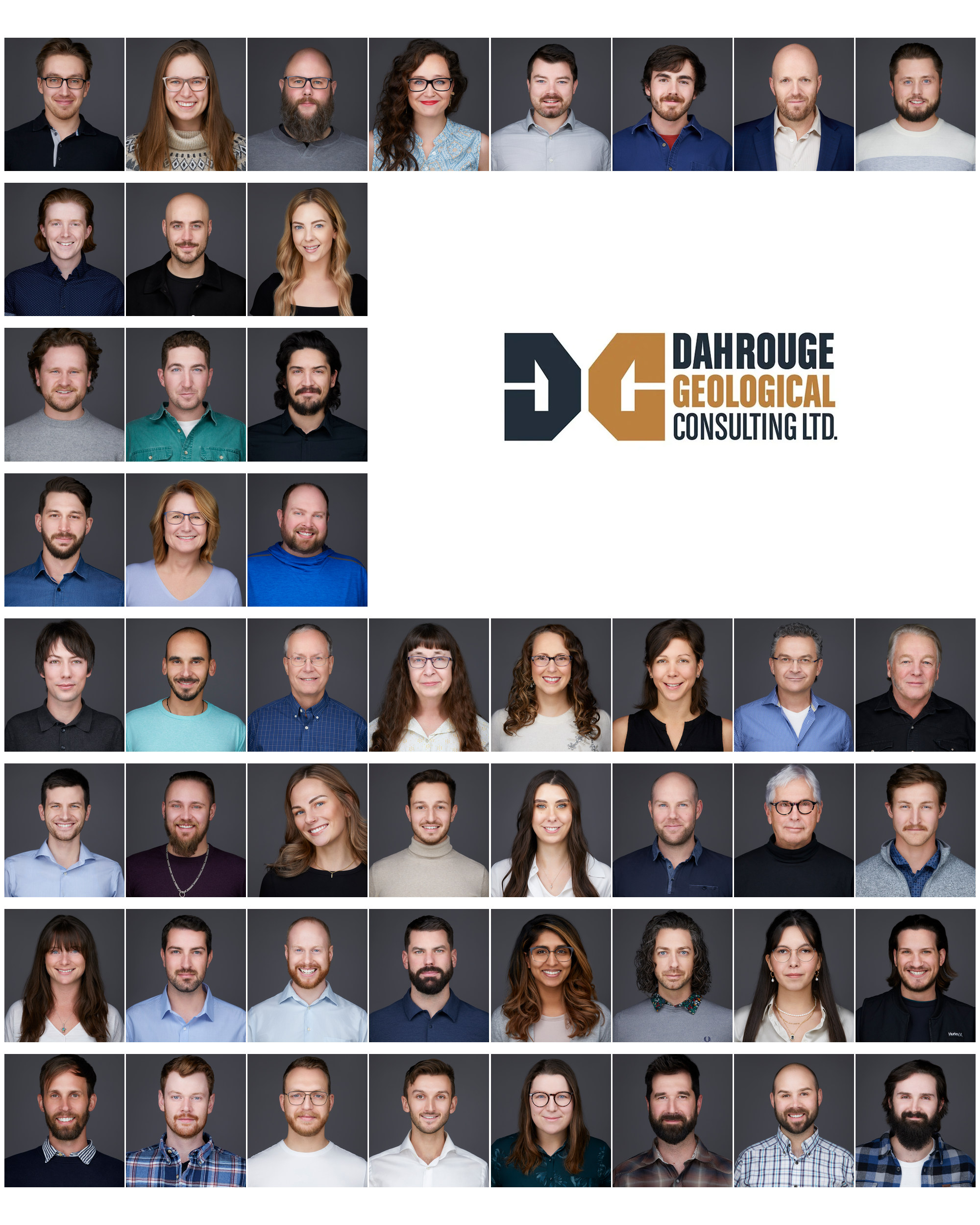 Dahrouge Geological Consulting — team headshots, Edmonton