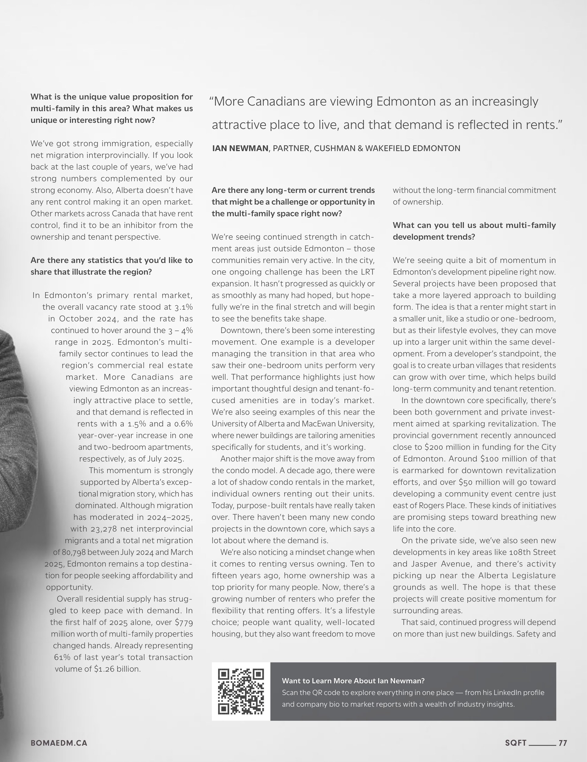 Talking Multi-Family: the interview pages