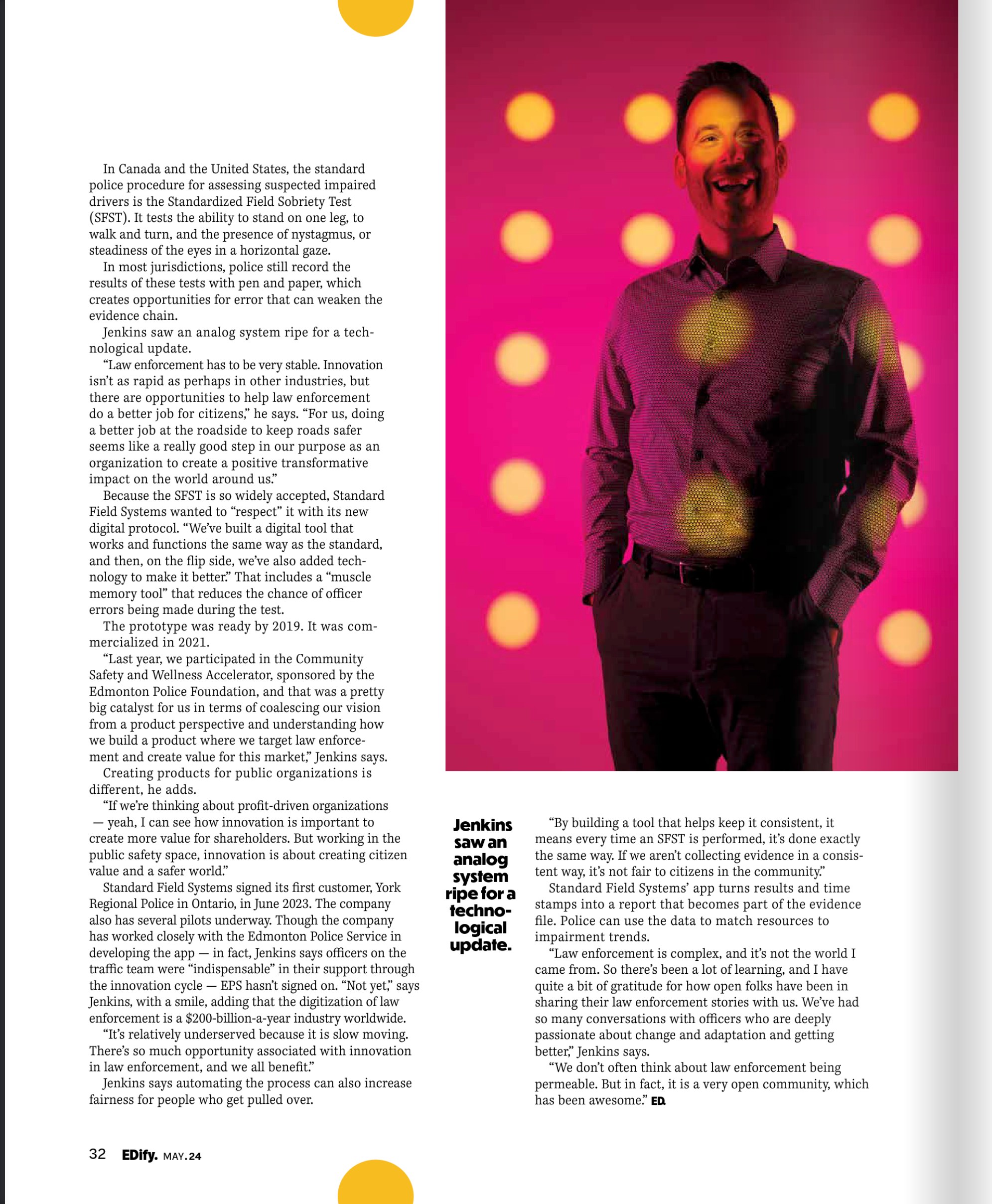 The story continued, a second portrait of Sam Jenkins in the dots