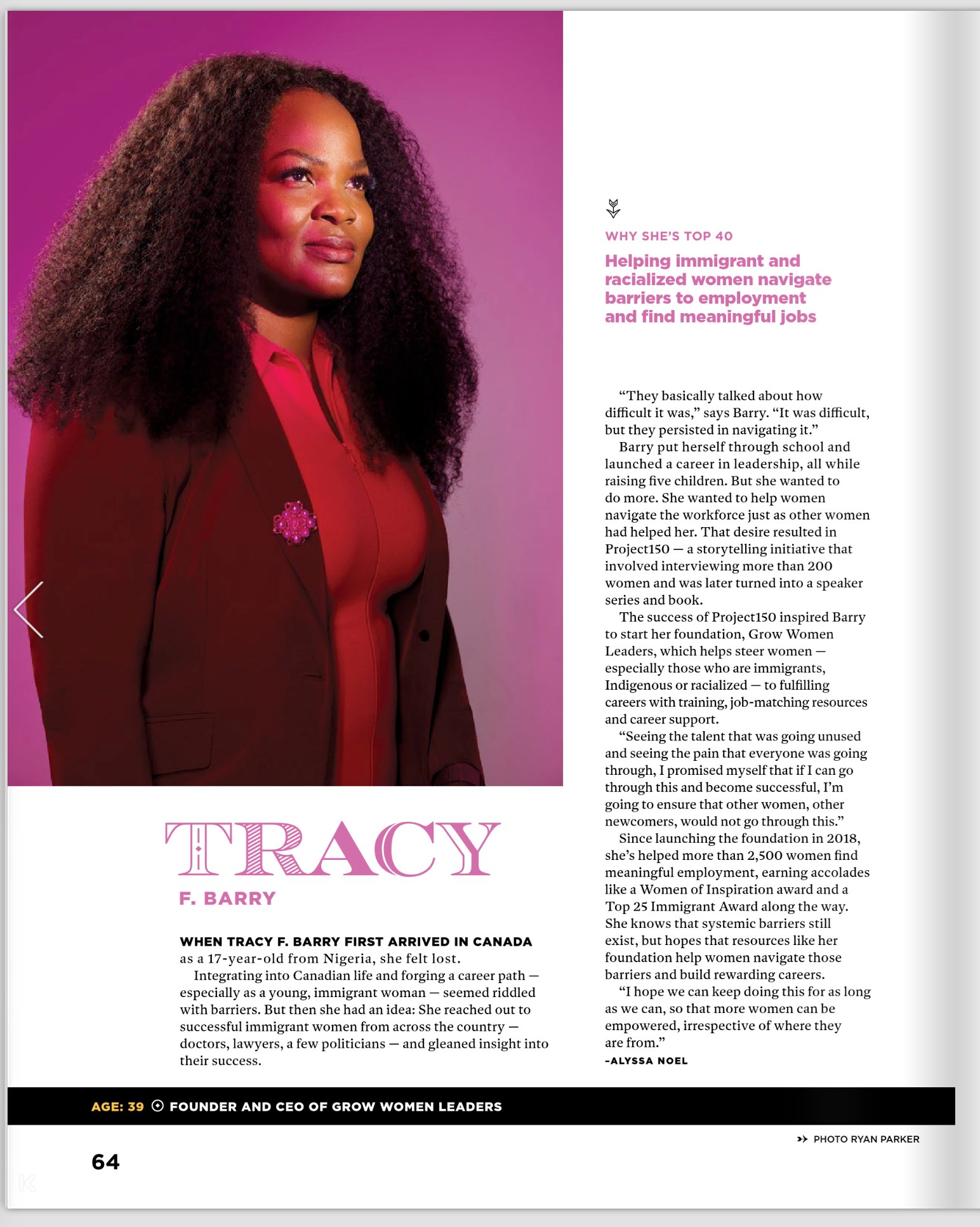 Tracy F. Barry’s page