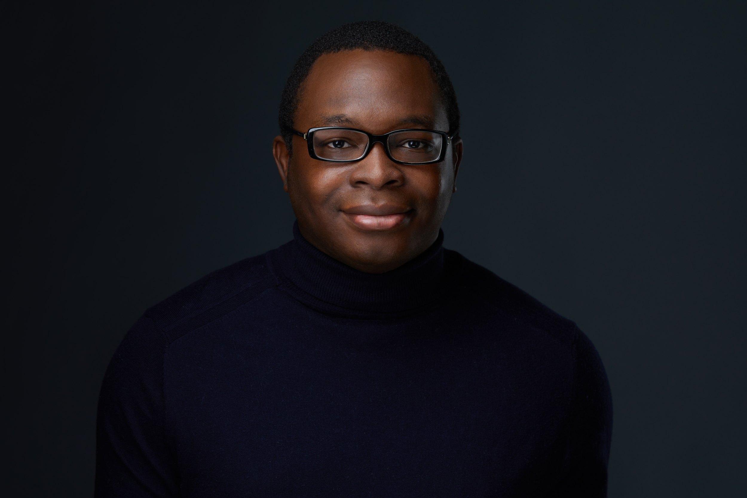 The same session: the turtleneck, close