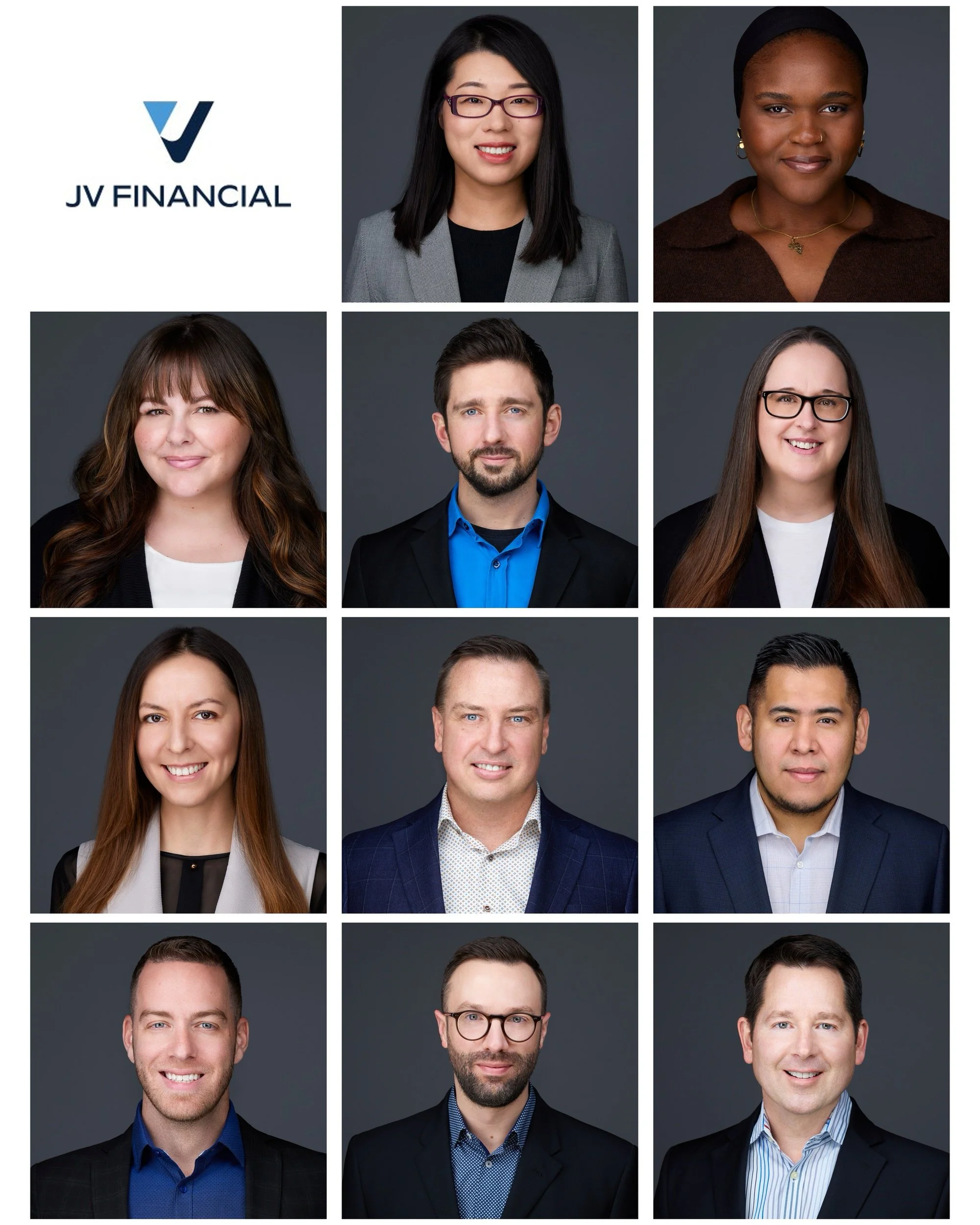 JV Financial — team headshots, Edmonton