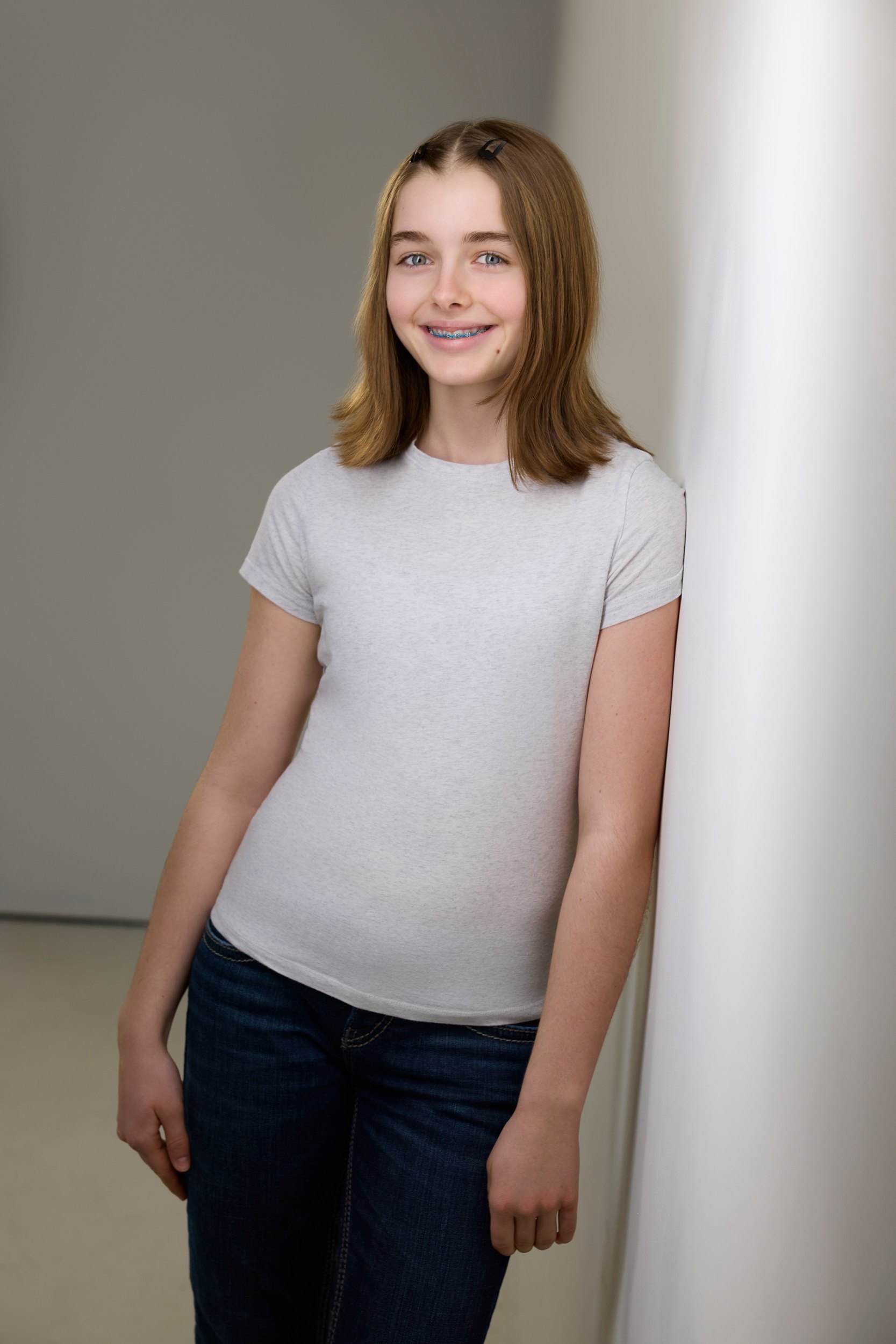 The same session, a white tee and jeans