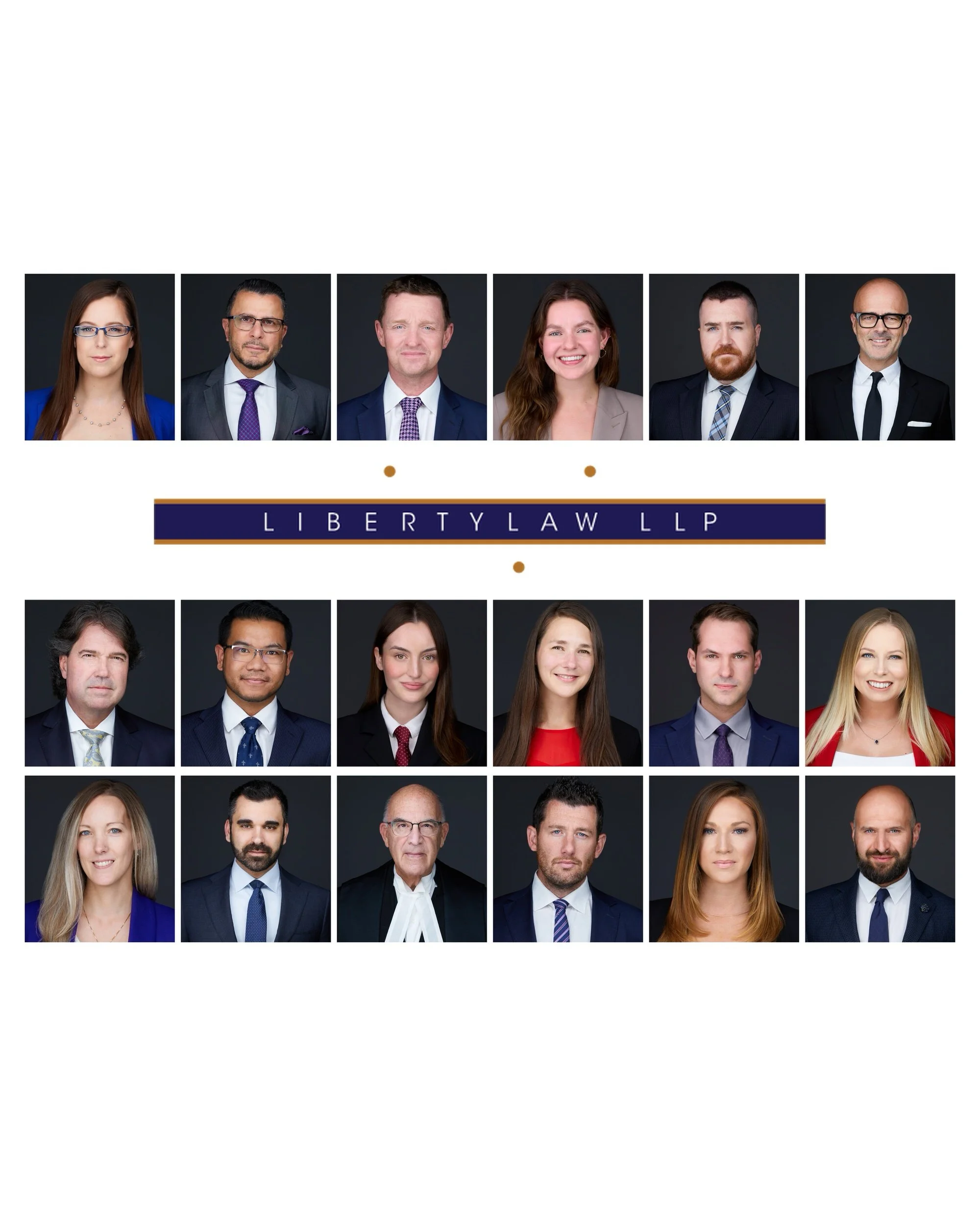 Liberty Law — team headshots, Edmonton