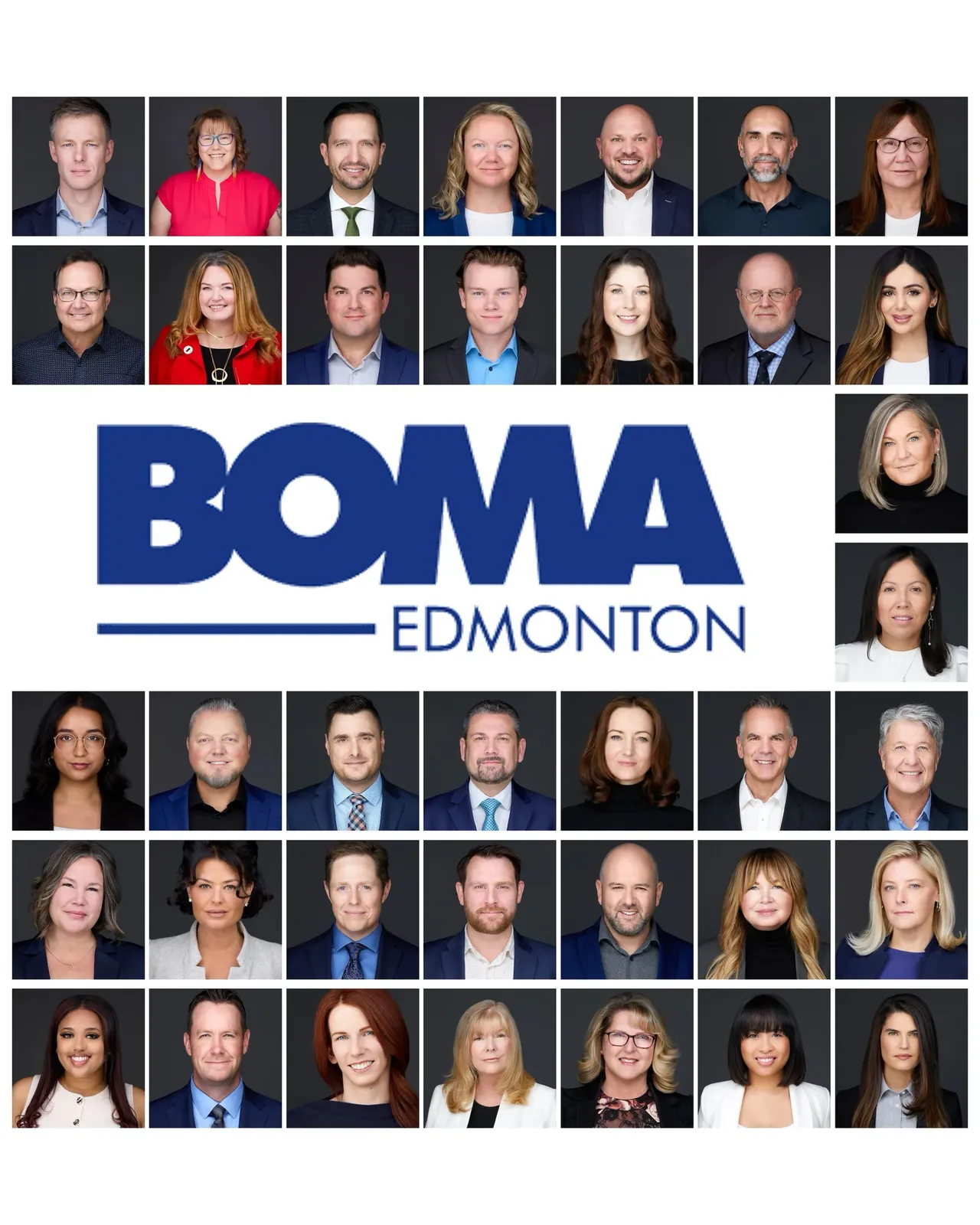 BOMA Edmonton: a full set of matched member headshots, Edmonton