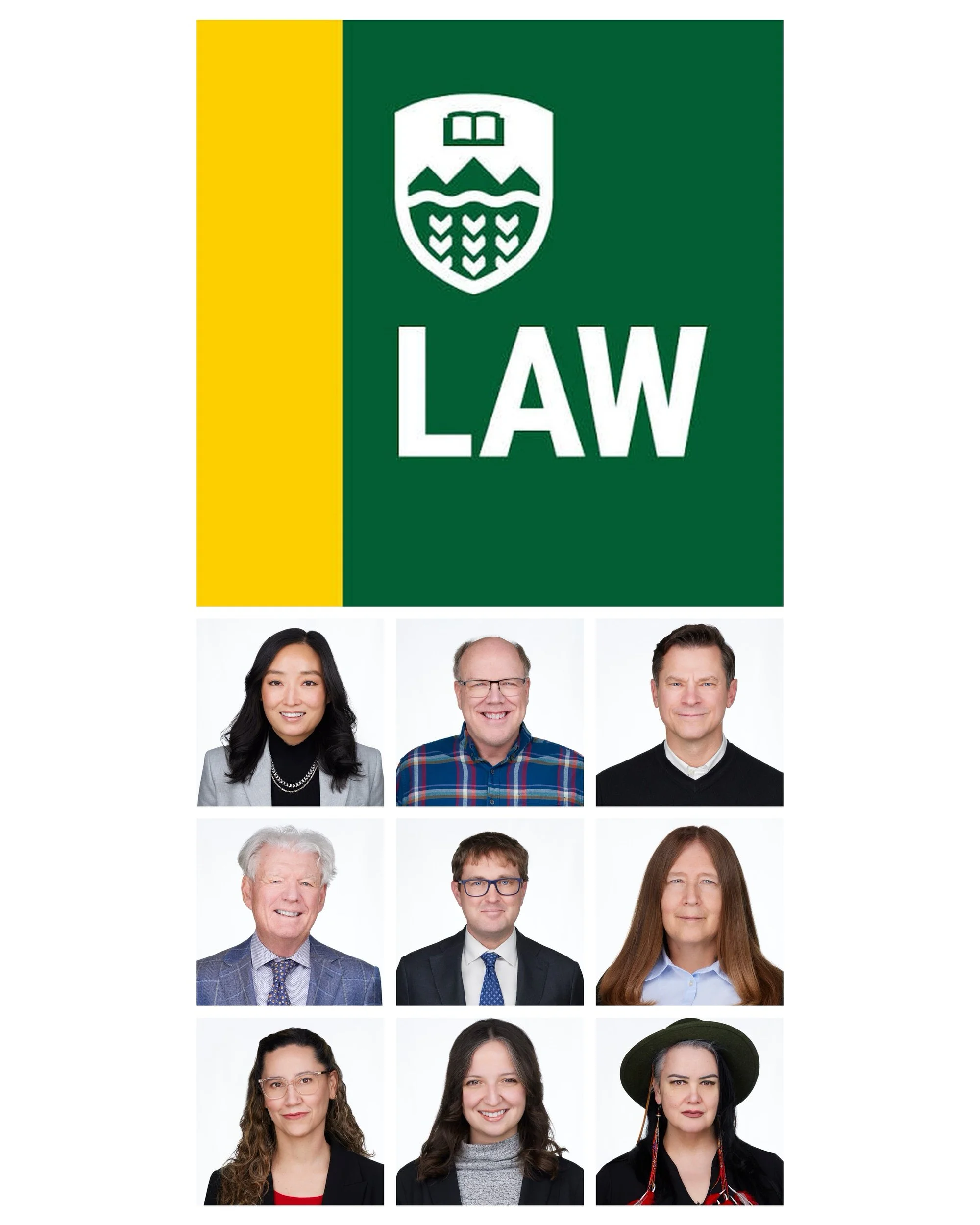 U of A Faculty of Law — team headshots, Edmonton